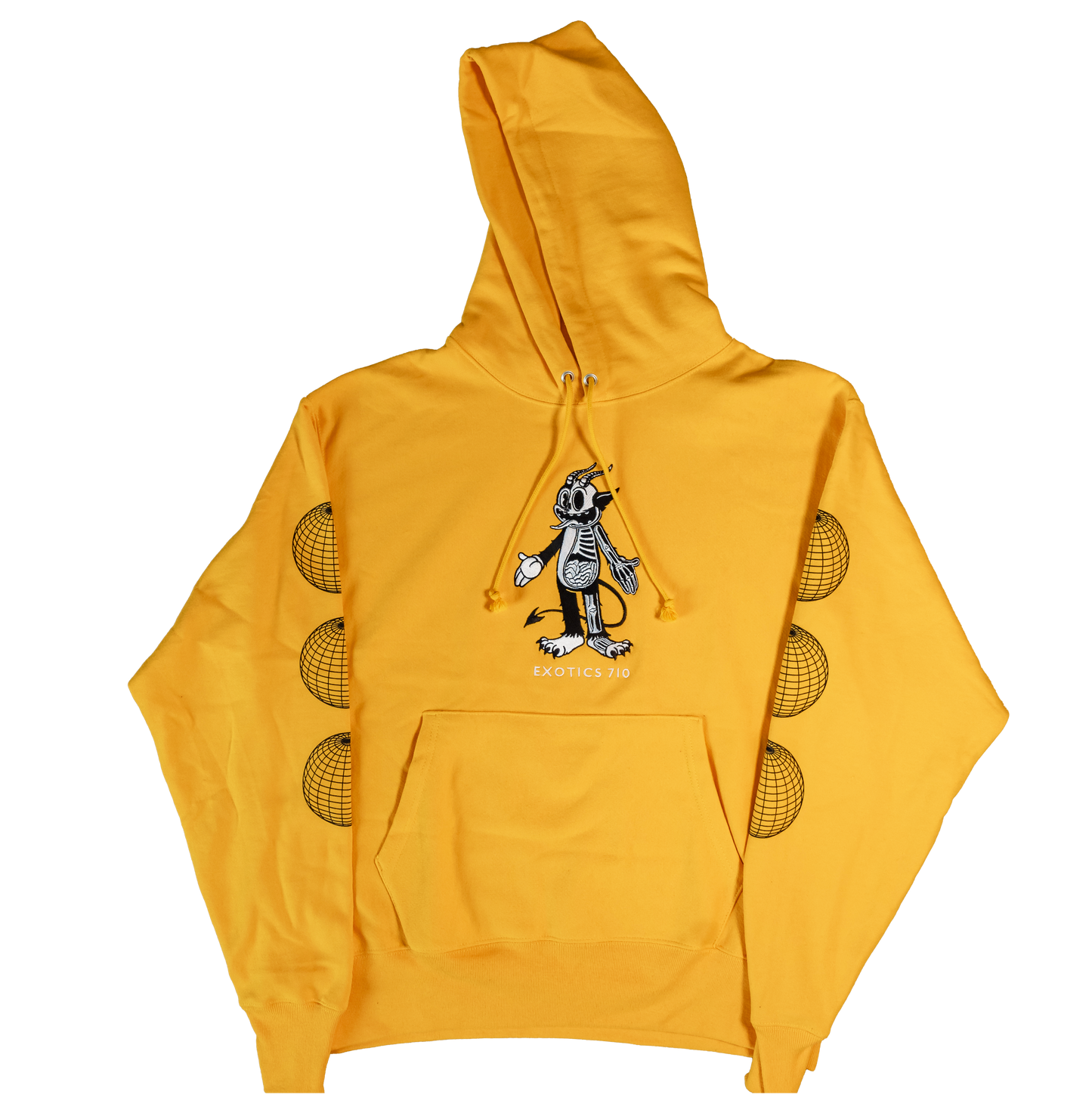 Half Dead Embroidered Hoodie (Gold/Yellow)