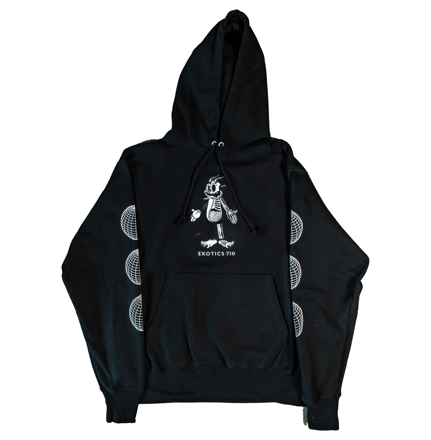 Half Dead Embroidered Hoodie (Black)